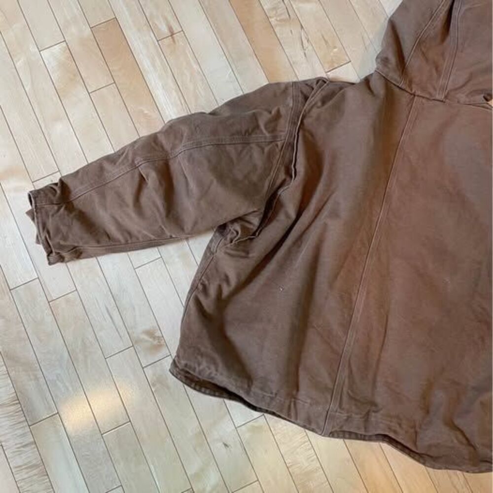 Carhartt Canvas Sherpa Men’s Zip Front Pockets 4XL Jacket - Picture 7 of 9
